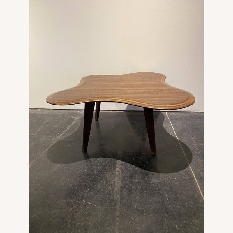 Mid-Century Curved Wooden Coffee Table