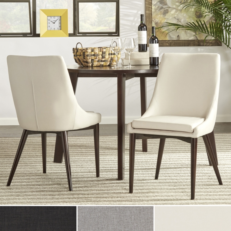 Mid-Century Modern Barrel Back Dining Chairs Set