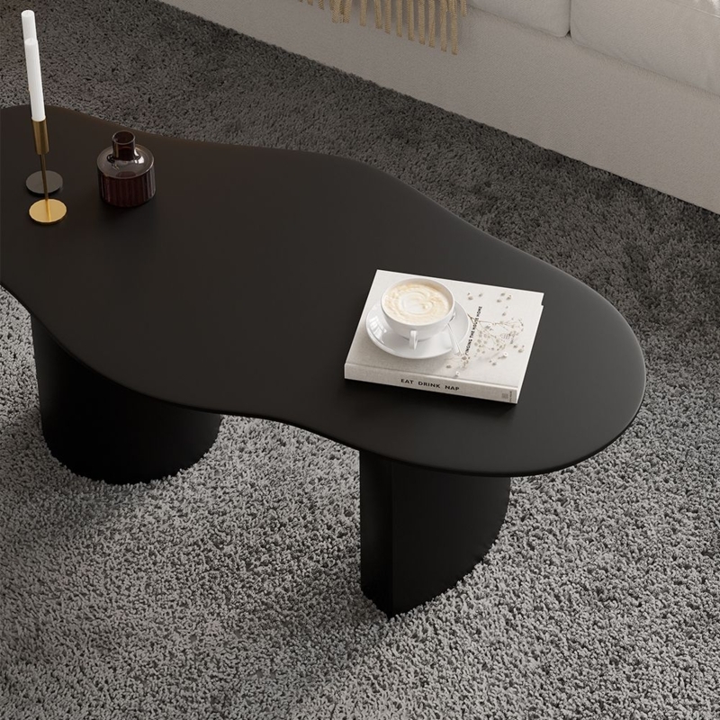 Minimalist Black Japandi Cloud Coffee Table