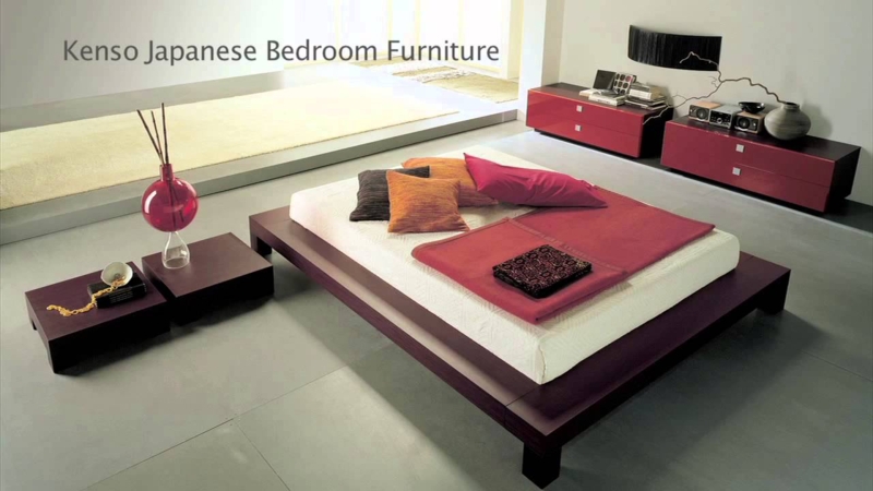 Minimalist Japanese Bedroom with Low Platform Bed