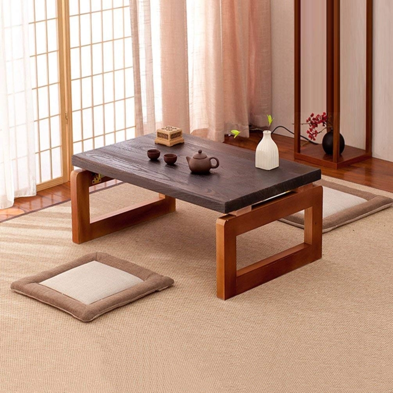 Minimalist Japanese Solid Wood Dining Table