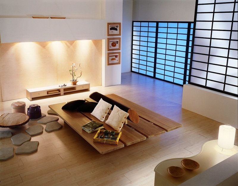 Minimalist Japanese Style Living Room Design