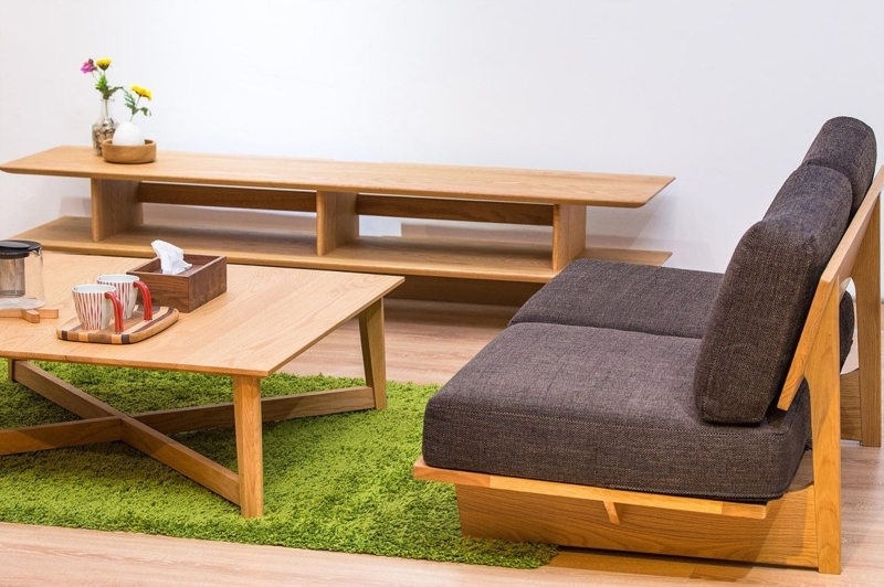 Minimalist Japanese Wooden Furniture and Modern Sofa Design