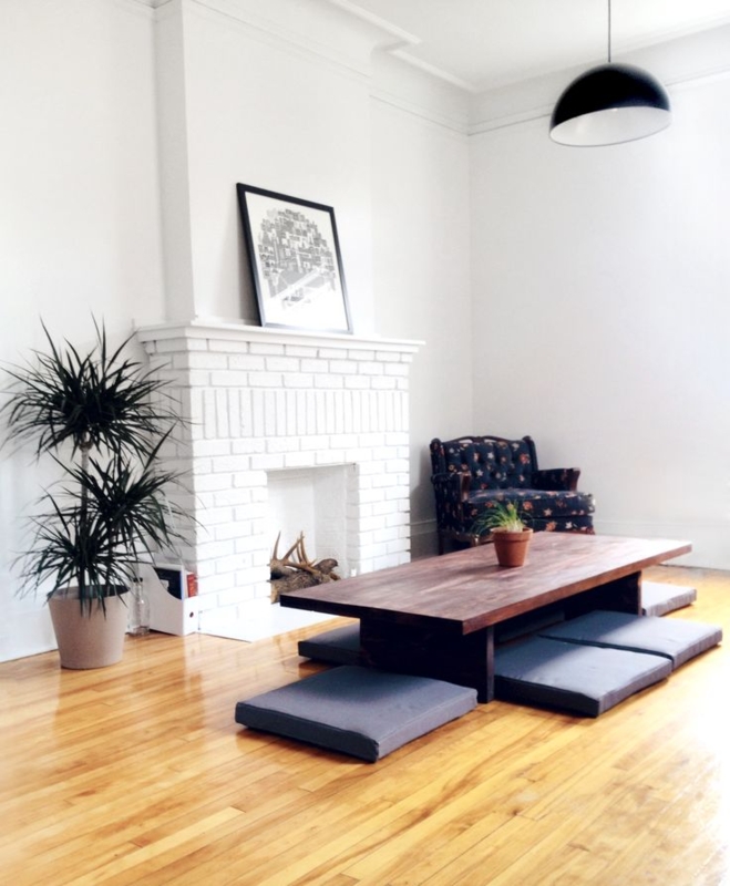 Minimalist Low Japanese Dining Table Design