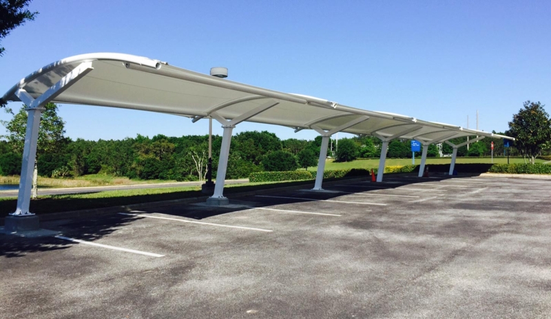 Modern Cantilever Shade Carports with Sleek Design