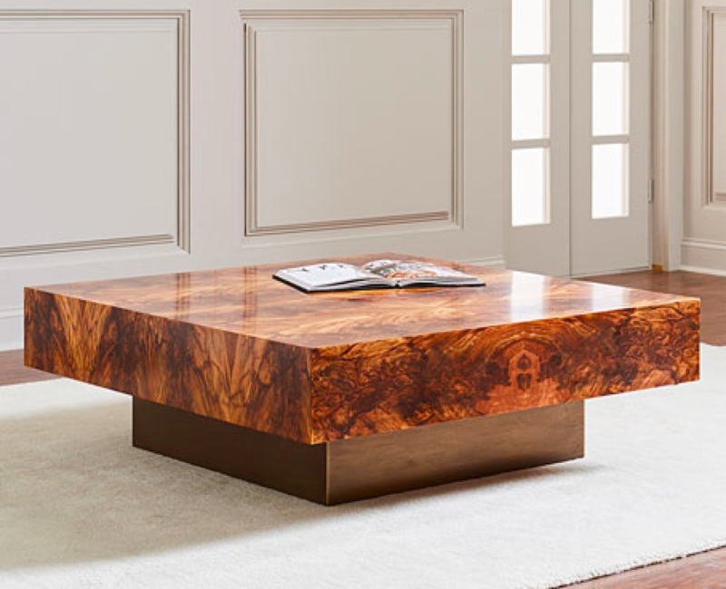 Modern Chunky Wood Coffee Table Design