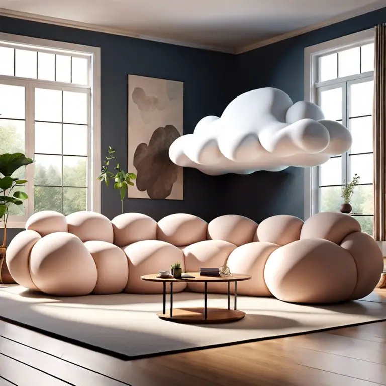 Modern Cloud-Shaped Couch for Cozy Living Room