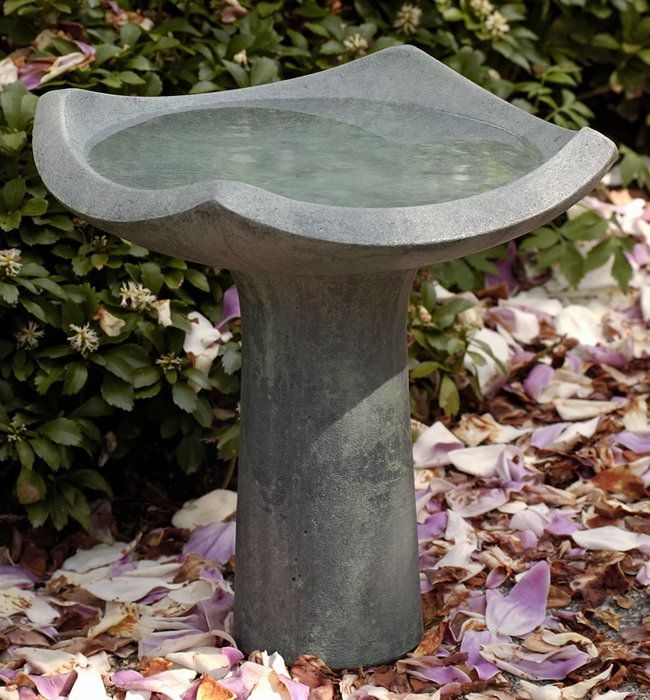 Modern Concrete Bird Bath for Outdoor Gardens