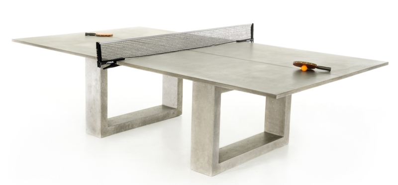Modern Concrete Ping Pong Dining Table Design