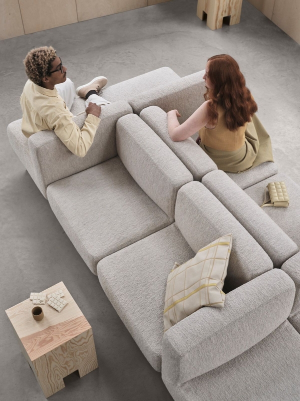 Modern Double-Sided Sofa for Spacious Living Rooms