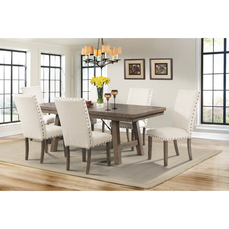 Modern Farmhouse Dearing Wood Dining Table Set