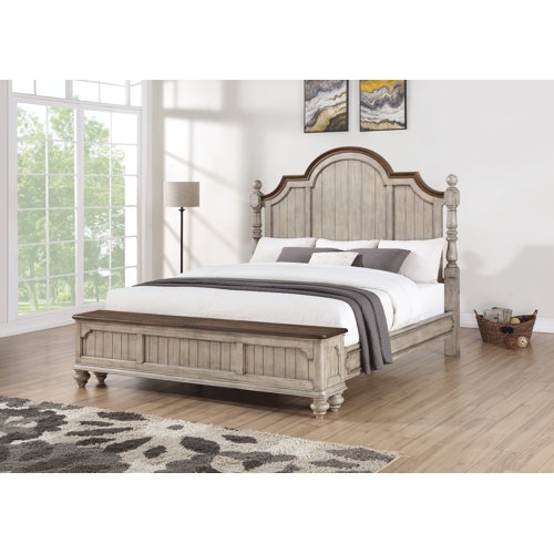 Modern Farmhouse Solid Wood Storage Bed