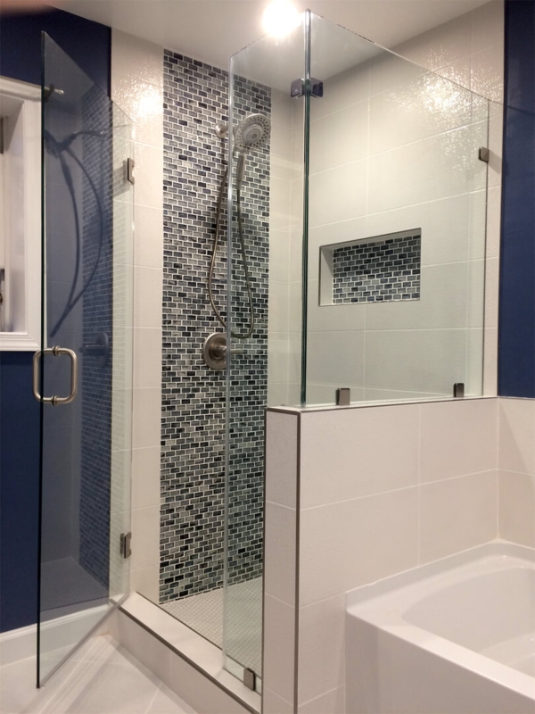 Modern Frameless Corner Shower Enclosure Design