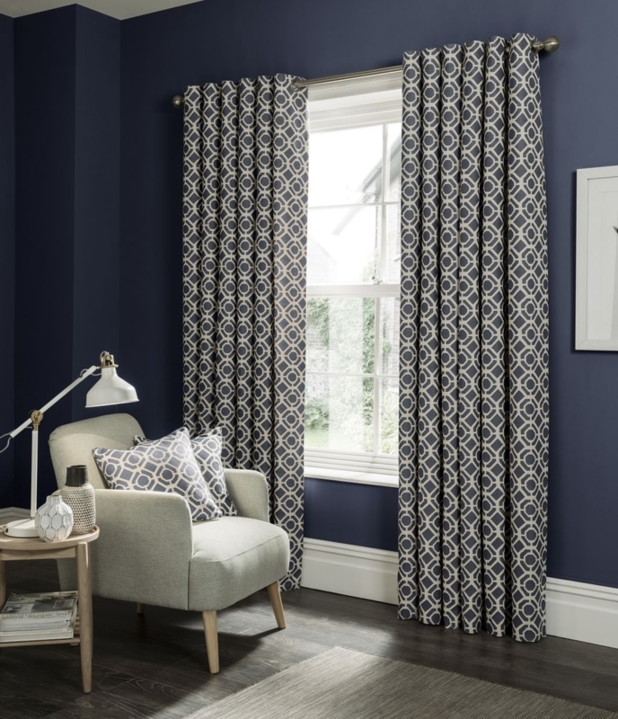 Modern Geometric Curtains for Stylish Living Rooms
