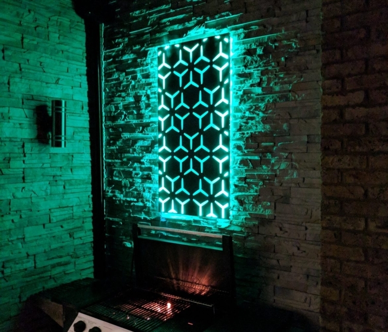 Modern Geometric LED Wall Art for Ambient Lighting