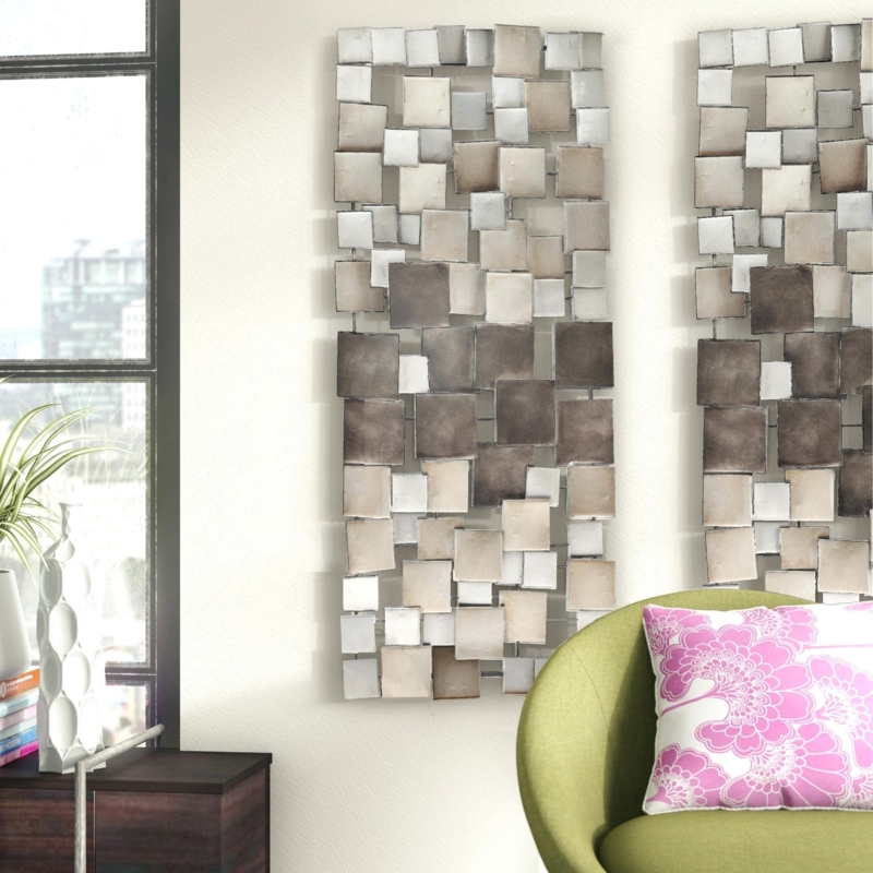 Modern Geometric Metal Wall Art Panels