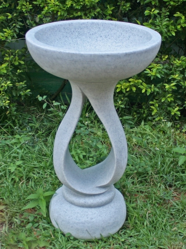 Modern Granite Bird Bath for Stylish Garden Spaces