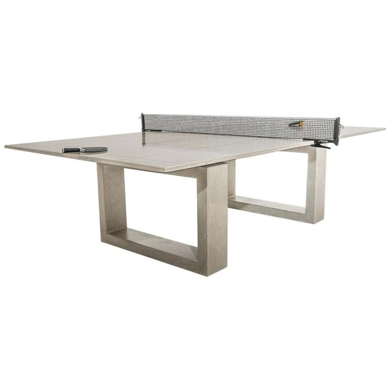 Modern Gray Concrete Multipurpose Ping Pong Table