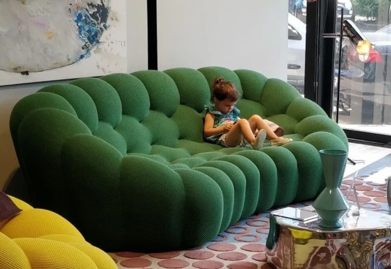 Modern Green Cloud Couch for Cozy Living Rooms