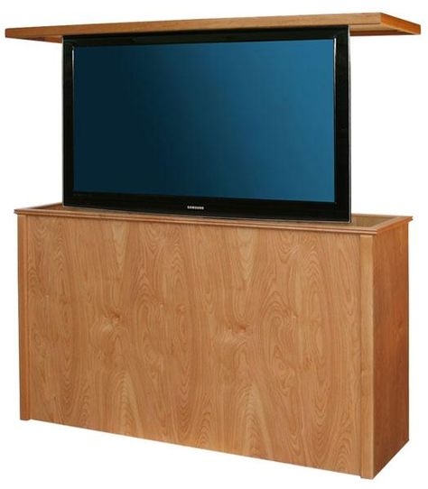 Modern Hidden TV Cabinet with Lift Mechanism