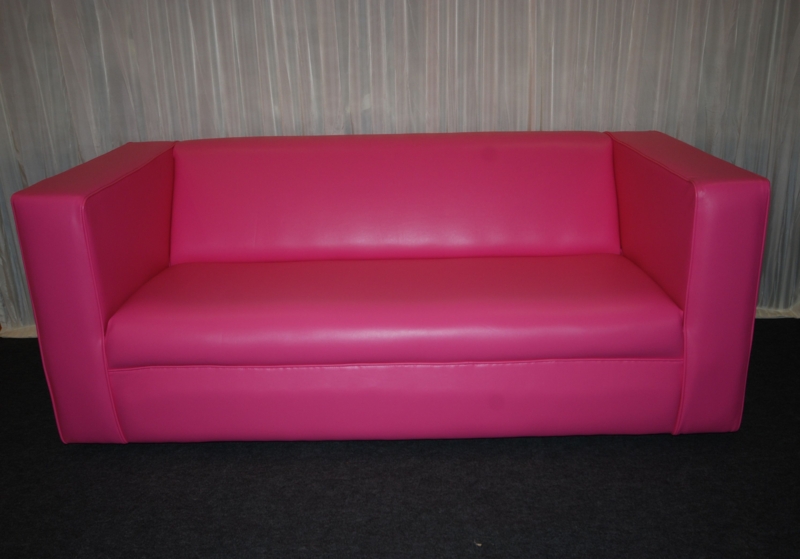 Modern Hot Pink Leather Sofa for Bold Interiors
