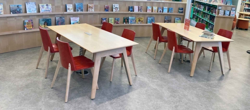 Modern Library Chairs and Tables by Agati Furniture