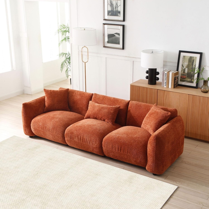 Modern Luxury Sherpa Teddy Modular Sectional Sofa