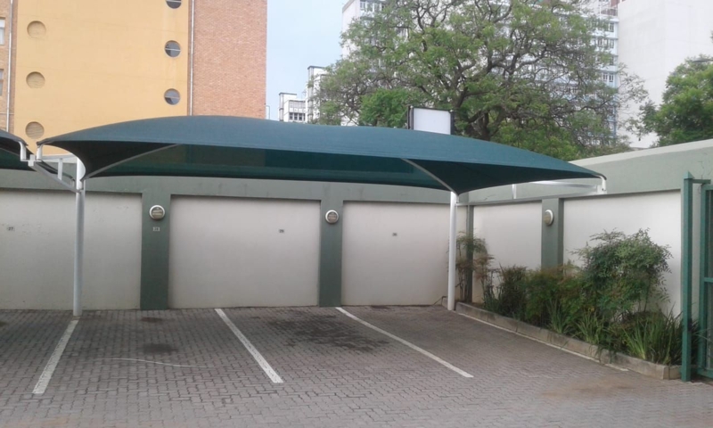Modern Metal Shade Net Carport Design