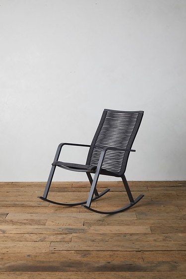 Modern Minimalist Black Rocking Chair Design