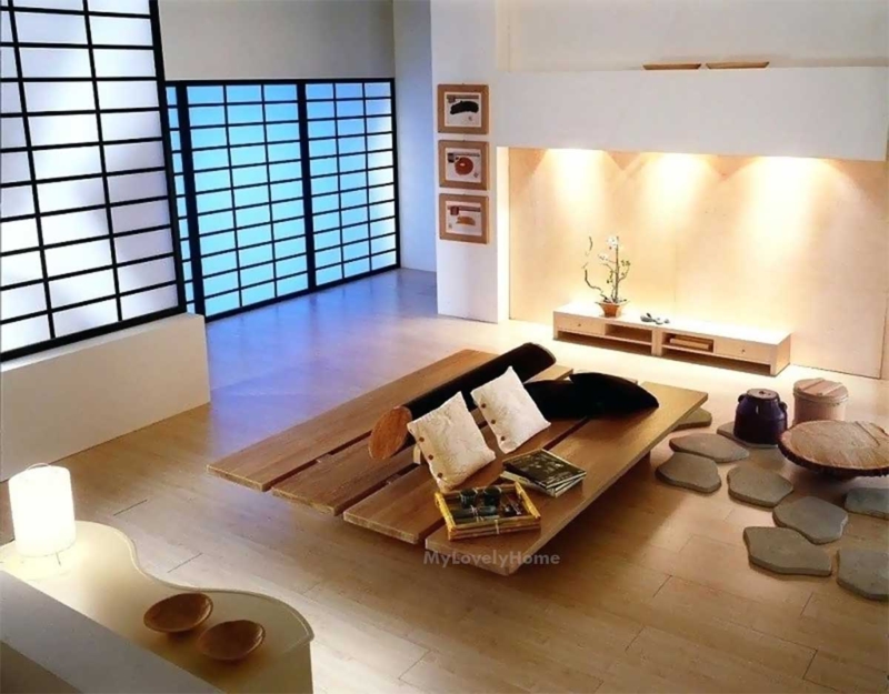 Modern Minimalist Japanese Living Room Design Ideas