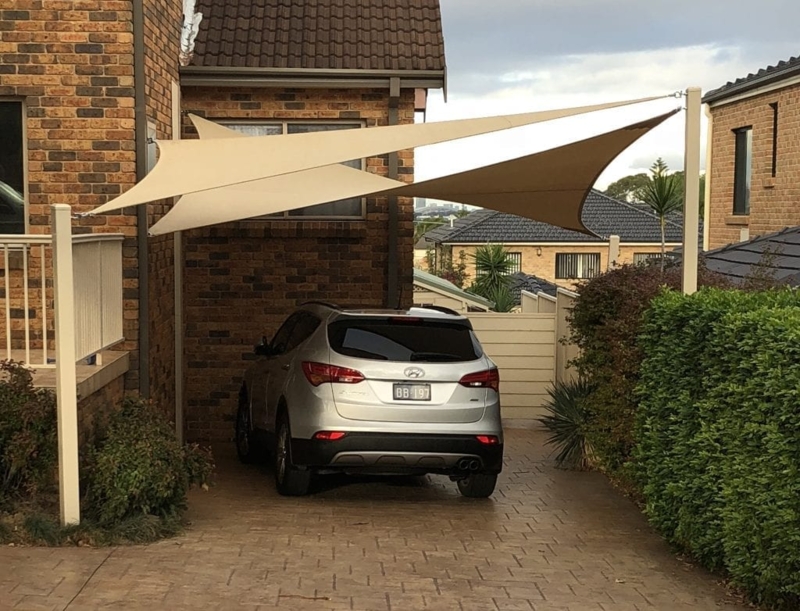 Modern Residential Shade Sails for Outdoor Protection