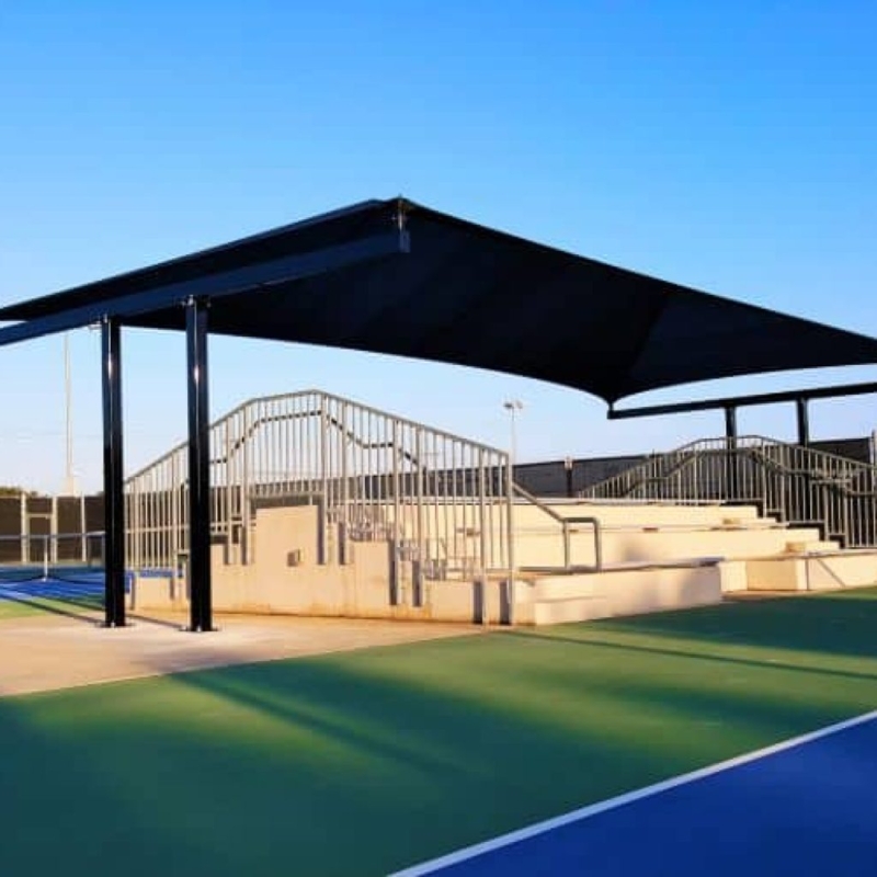 Modern Shadeports for Outdoor Sports Seating