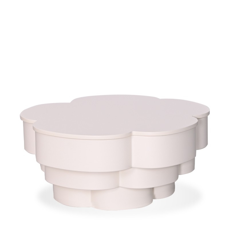 Modern White Cloud-Shaped Coffee Table