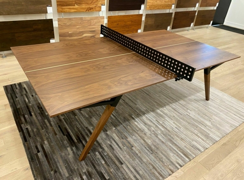 Modern Wooden Ping Pong and Dining Table Combo