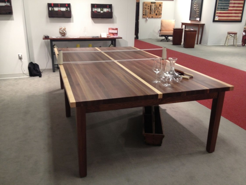 Multi-Functional Wooden Ping Pong and Dining Table