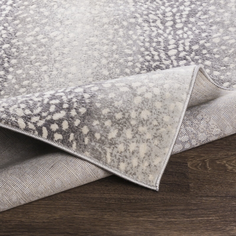Neutral Toned Antelope Print Area Rug