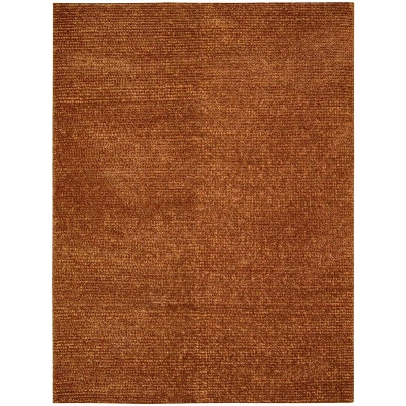 Nourison Fantasia Rust Area Rug 8x11 Feet