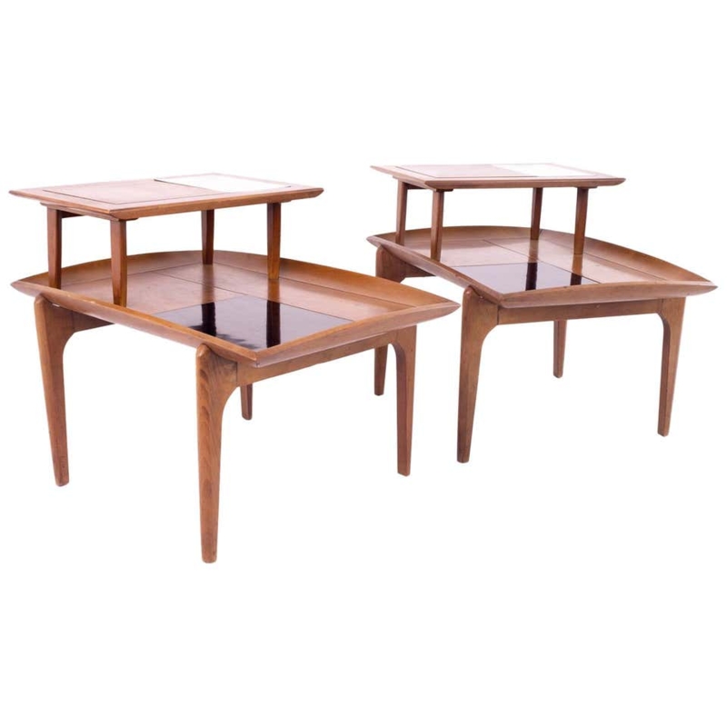 Pair of Mid-Century Modern Wooden Side Tables