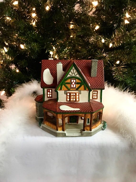 Porcelain Christmas Village Ceramic House Decoration