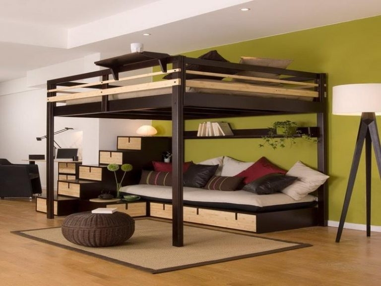 Queen Size Loft Bed For Adults | amulette