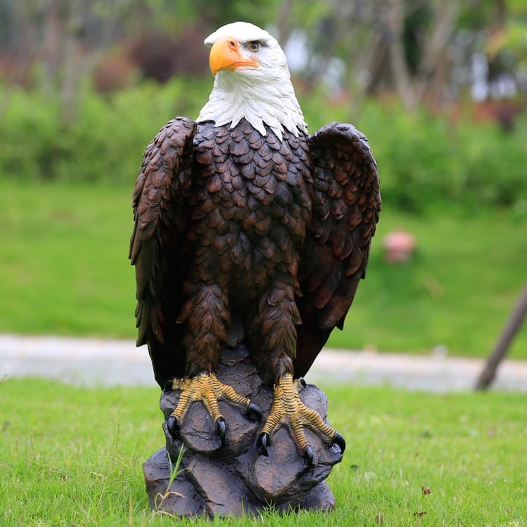 Realistic Resin Bald Eagle Statue for Outdoors