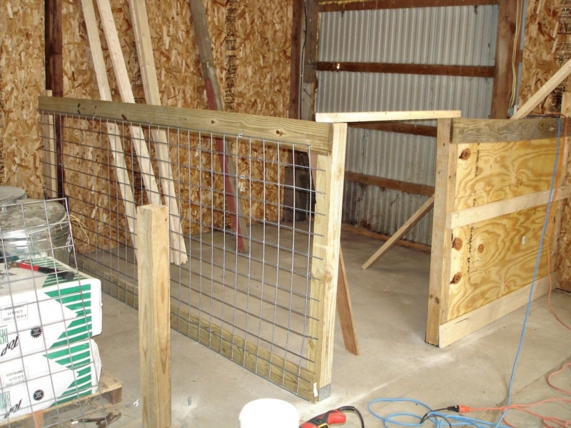 Rustic DIY Goat Barn Pen with Wood and Wire