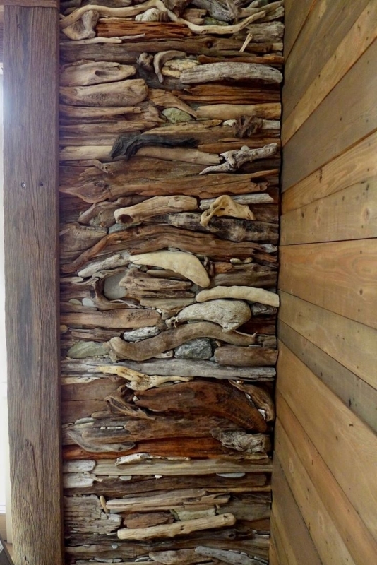 Rustic Driftwood Accent Wall Design Ideas