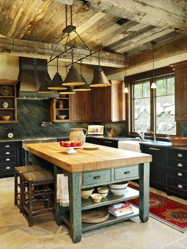 Rustic Kitchen Islands