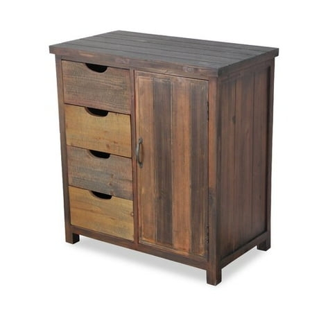 Rustic Millwood Pines Dumas 4 Drawer Accent Cabinet