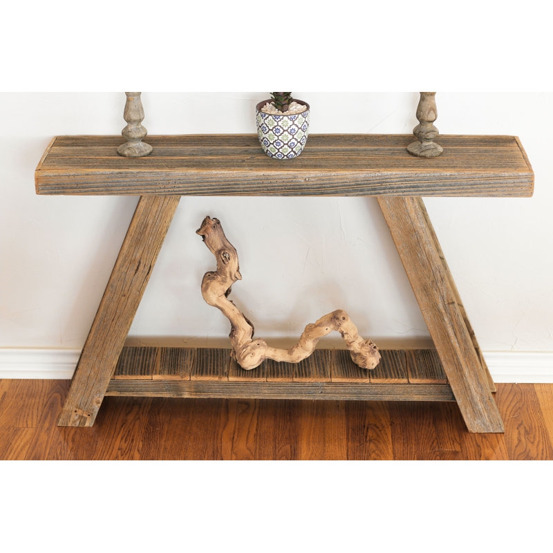 Rustic Solid Wood 46-Inch Console Table
