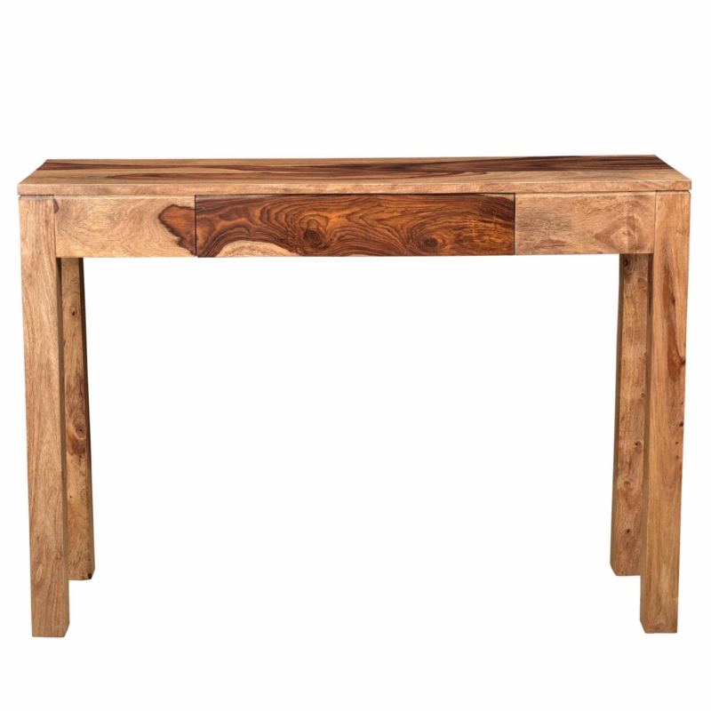 Rustic Solid Wood Console Table Millwood Pines