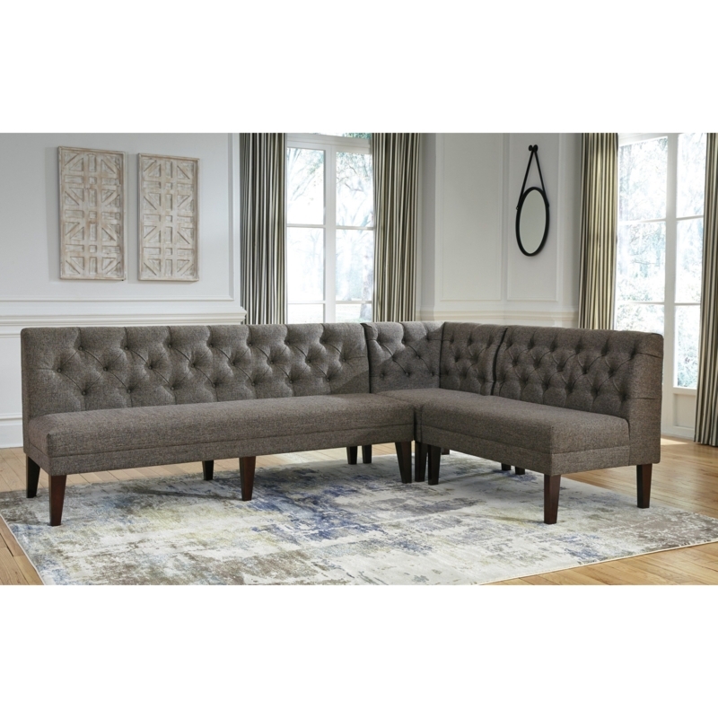 Signature Upholstered Banquette Set with Tufted Back