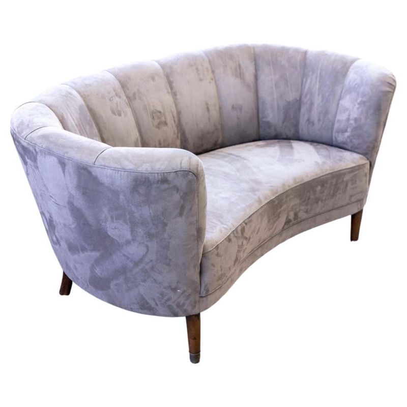 Small curved sofa or loveseat, Italy, 1950s. at 1stDibs | small curved ...