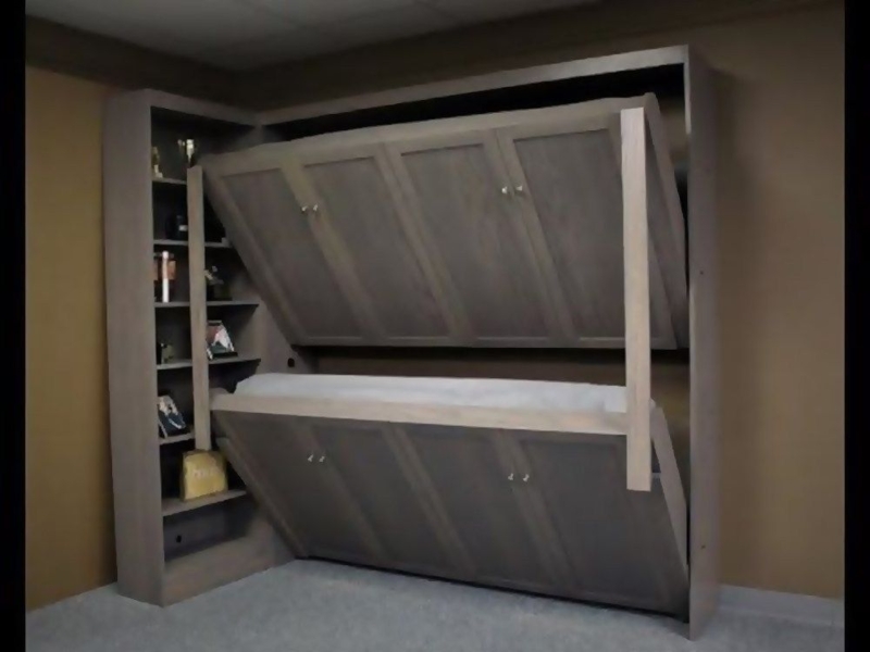 Space-Saving Double Murphy Bunk Bed Design